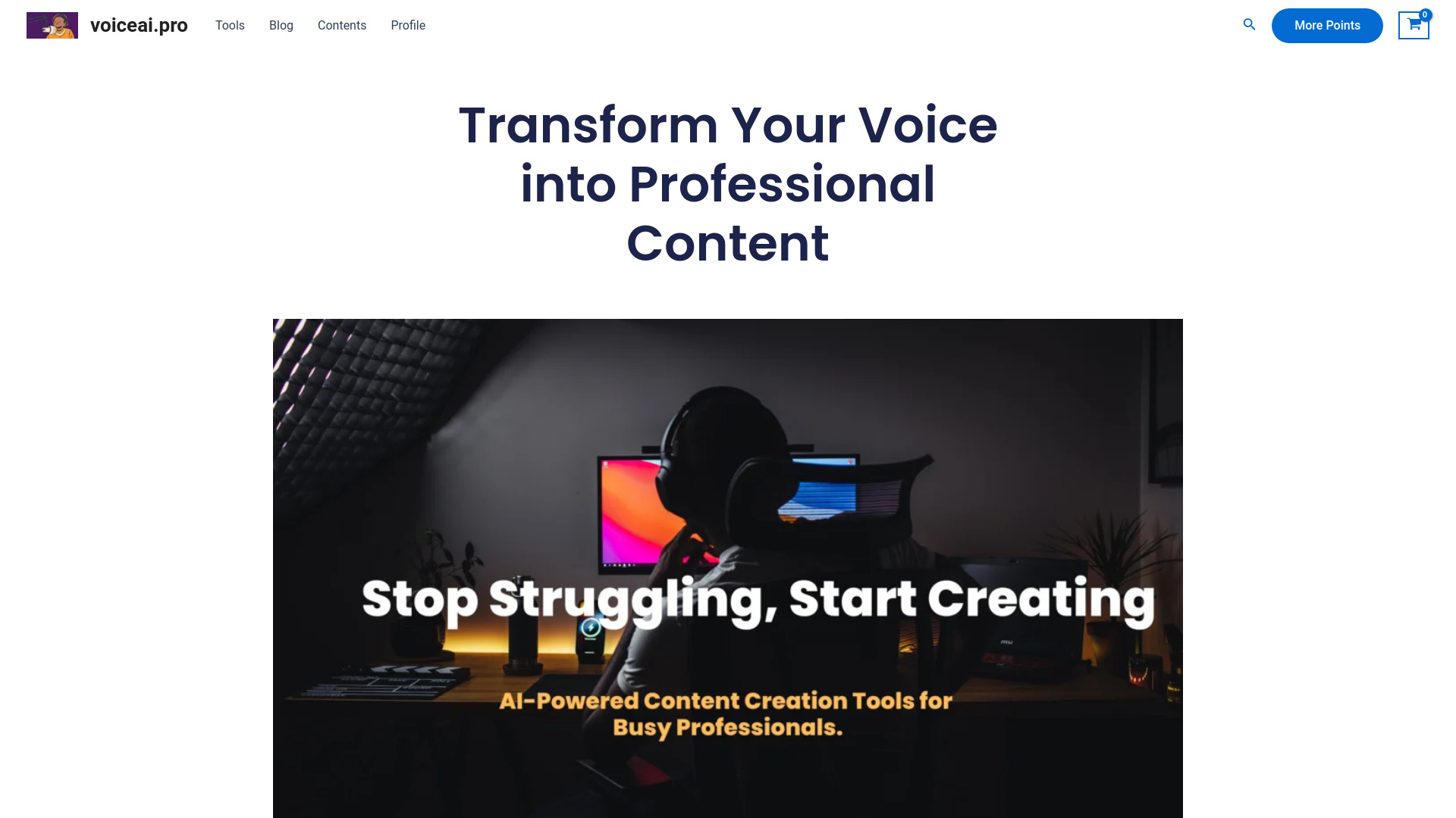 voiceai.pro网页截图,voiceai.pro网页快照