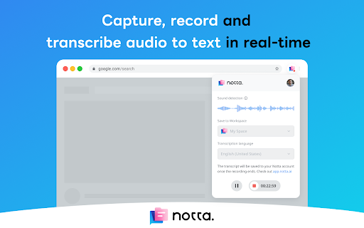 Notta 音声認識- Webページの音声を文字起こし网页截图,Notta 音声認識- Webページの音声を文字起こし网页快照