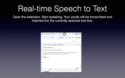 Speech to Text (Voice Typing)网页截图,Speech to Text (Voice Typing)网页快照