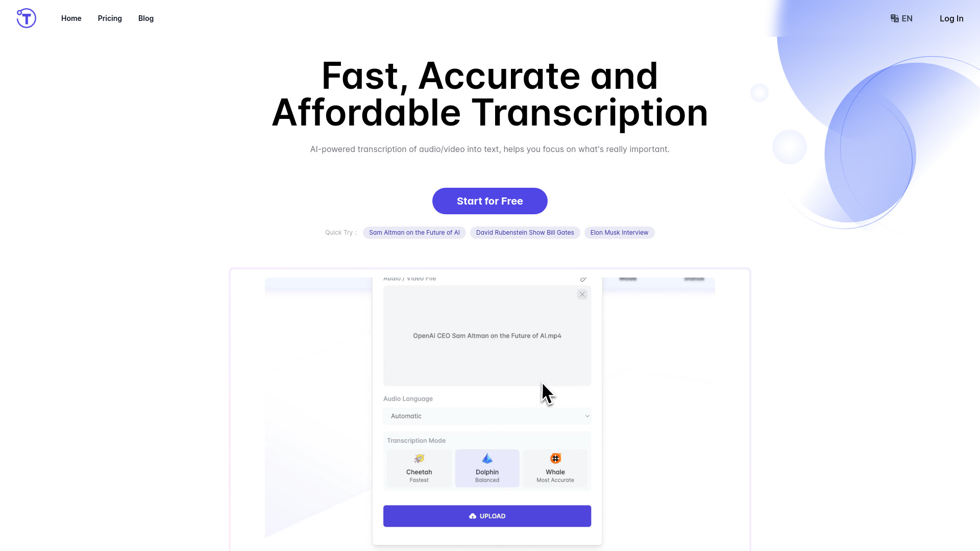 Yescribe.ai: Convert Audio&Video to Text网页截图,Yescribe.ai: Convert Audio&Video to Text网页快照