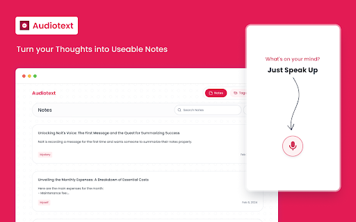 Audiotext AI网页截图,Audiotext AI网页快照