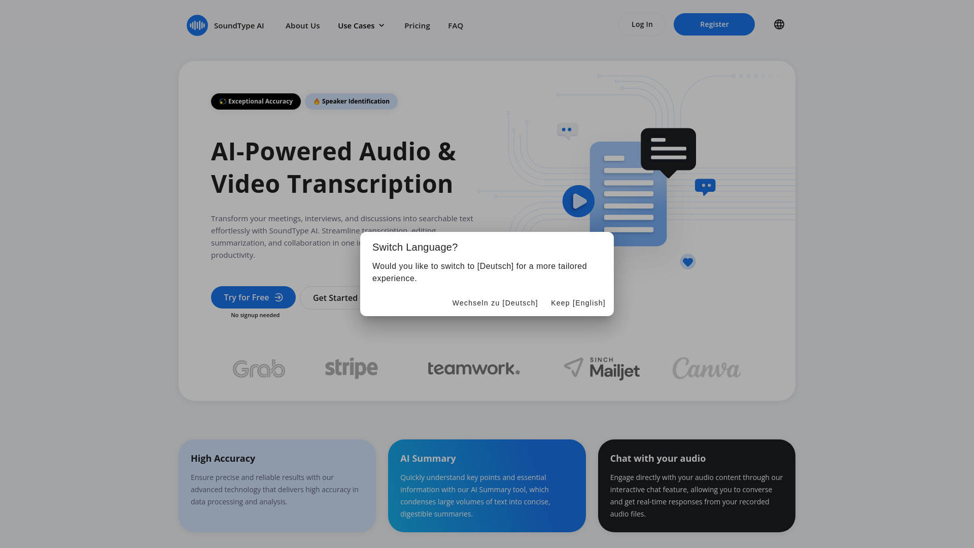 SoundType AI网页截图,SoundType AI网页快照