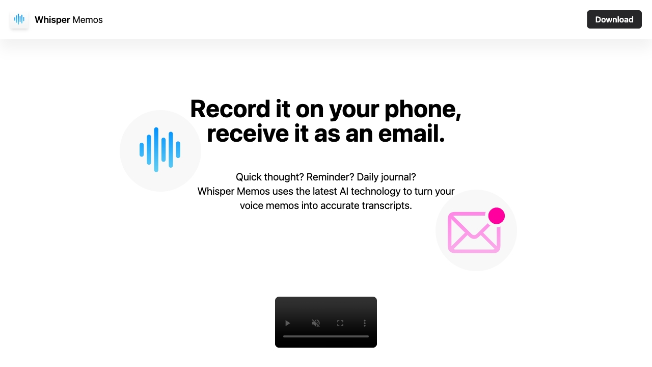 Whisper Memos网页截图,Whisper Memos网页快照