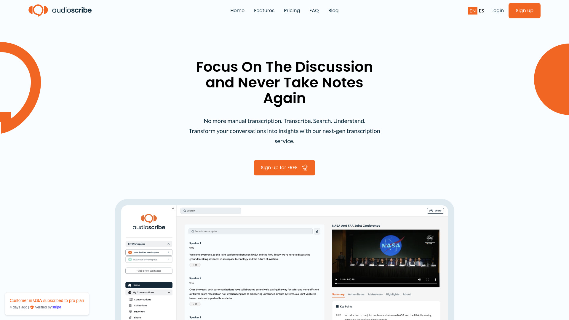 AudioScribe.io网页截图,AudioScribe.io网页快照