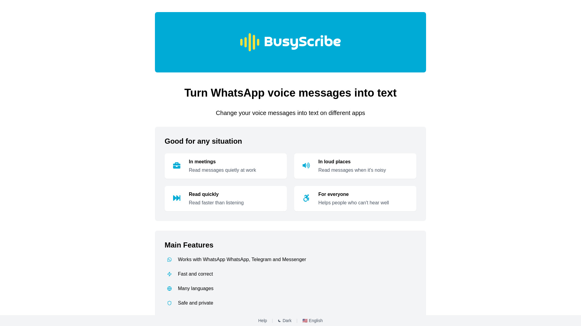BusyScribe网页截图,BusyScribe网页快照