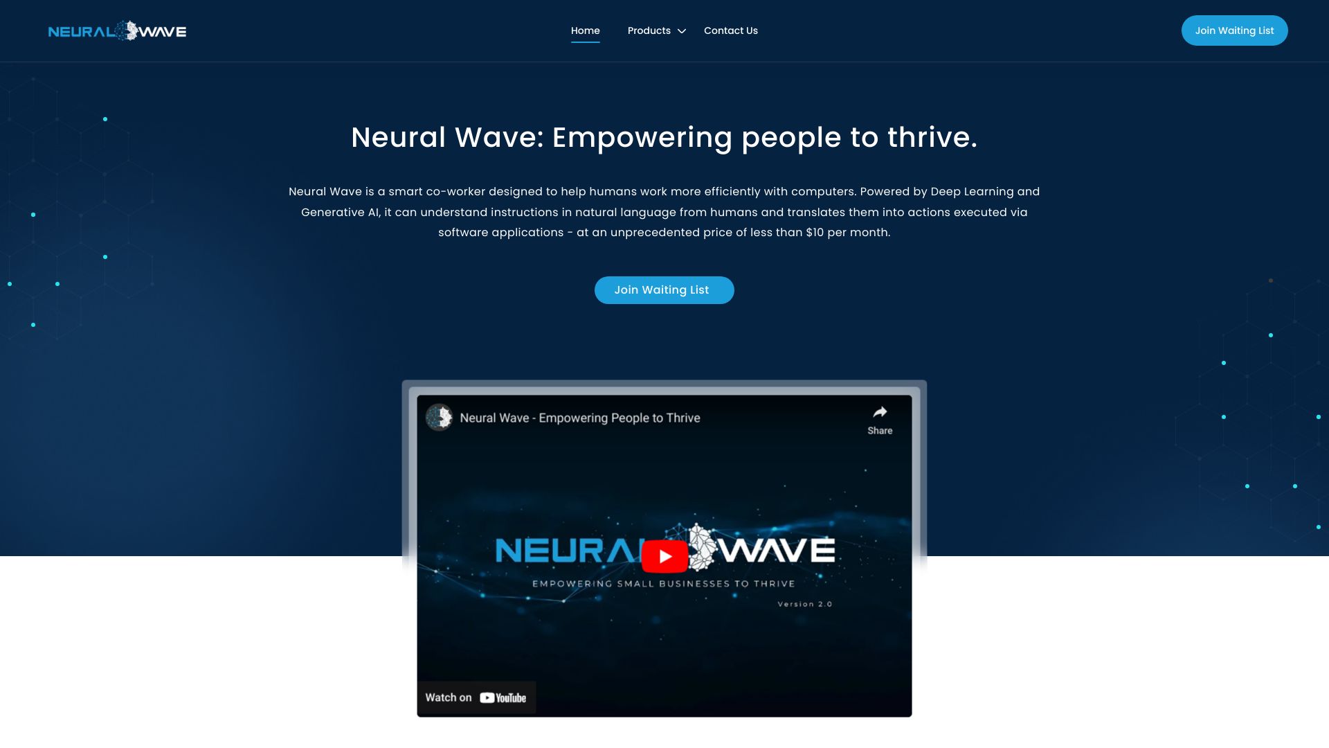 Neural Wave网页截图,Neural Wave网页快照