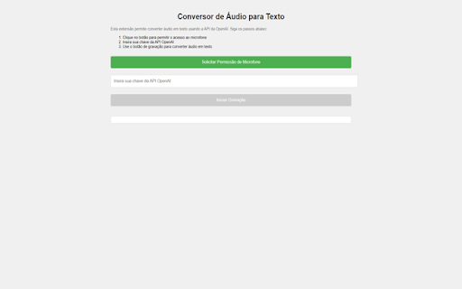 Conversor de Áudio para Texto网页截图,Conversor de Áudio para Texto网页快照