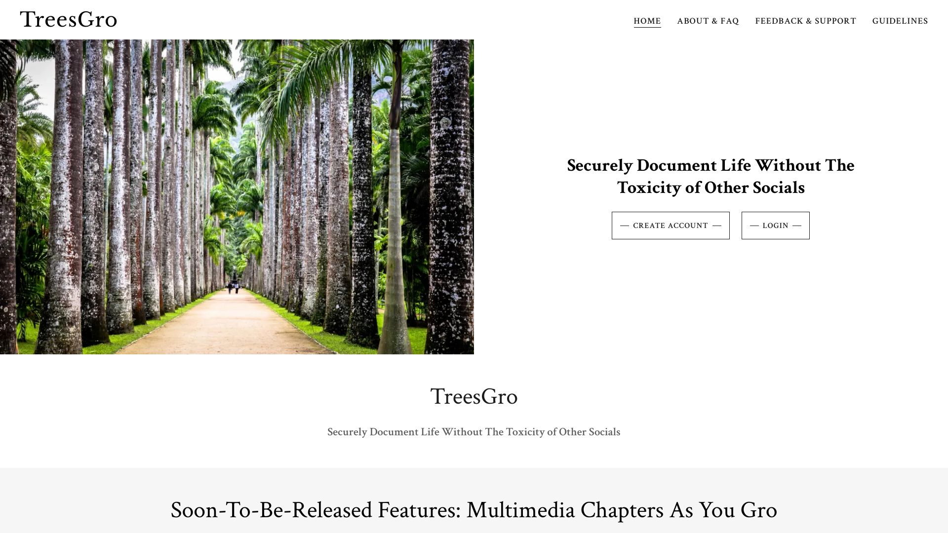 TreesGro网页截图,TreesGro网页快照