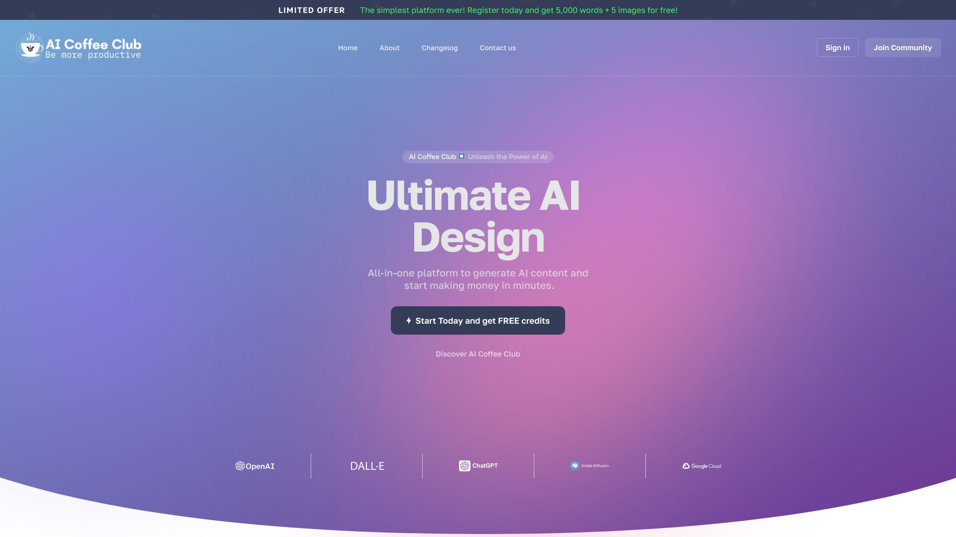 AI Coffee Club网页截图,AI Coffee Club网页快照