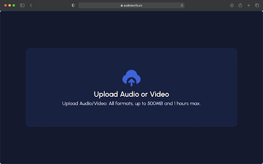 Audio Textify网页截图,Audio Textify网页快照