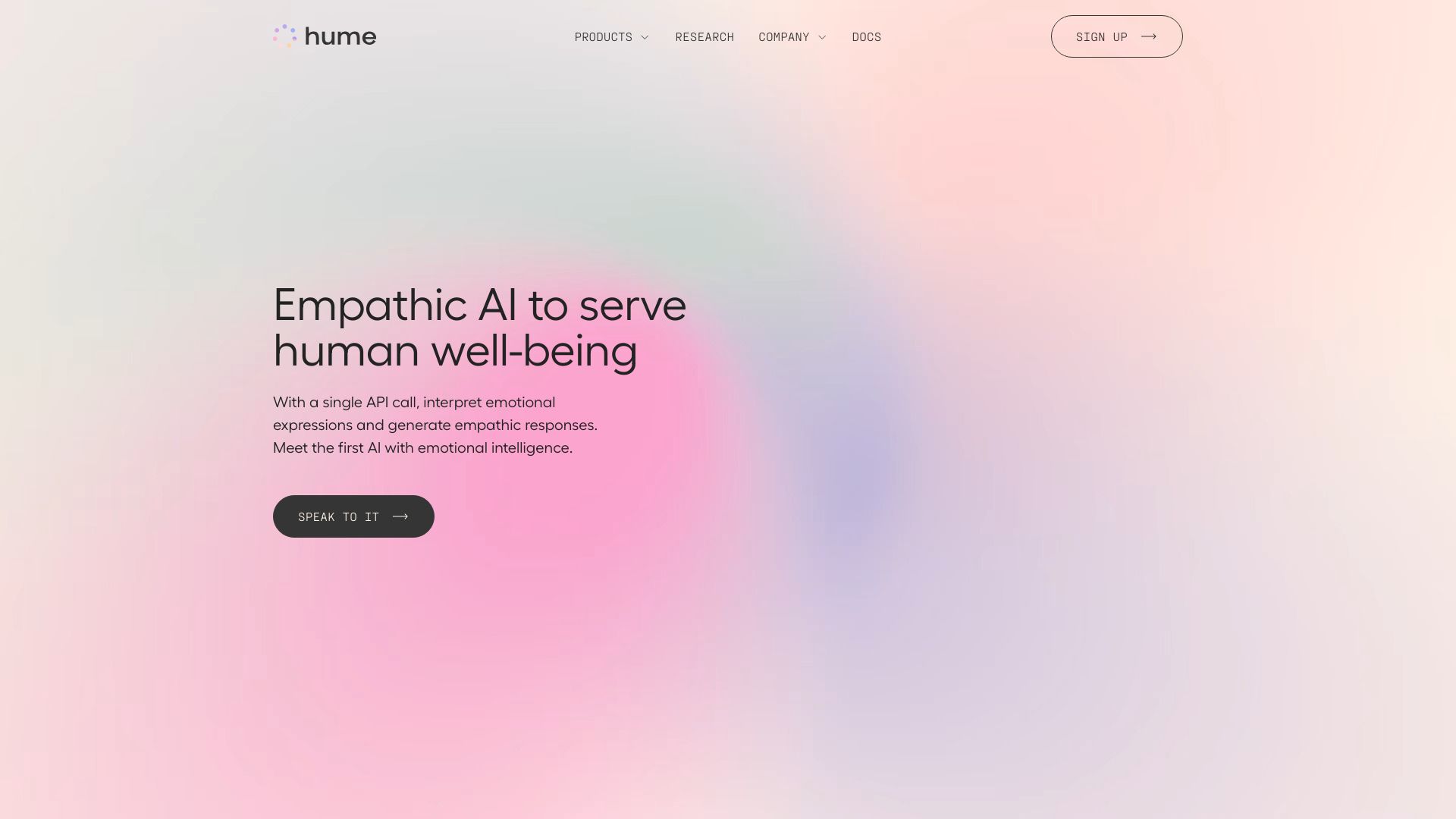 Hume AI网页截图,Hume AI网页快照