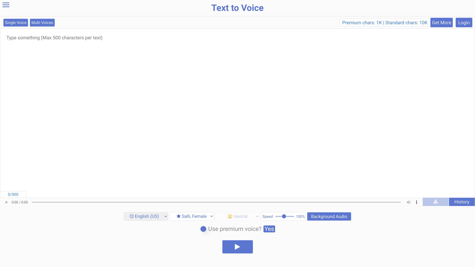Texttovoice.online网页截图,Texttovoice.online网页快照