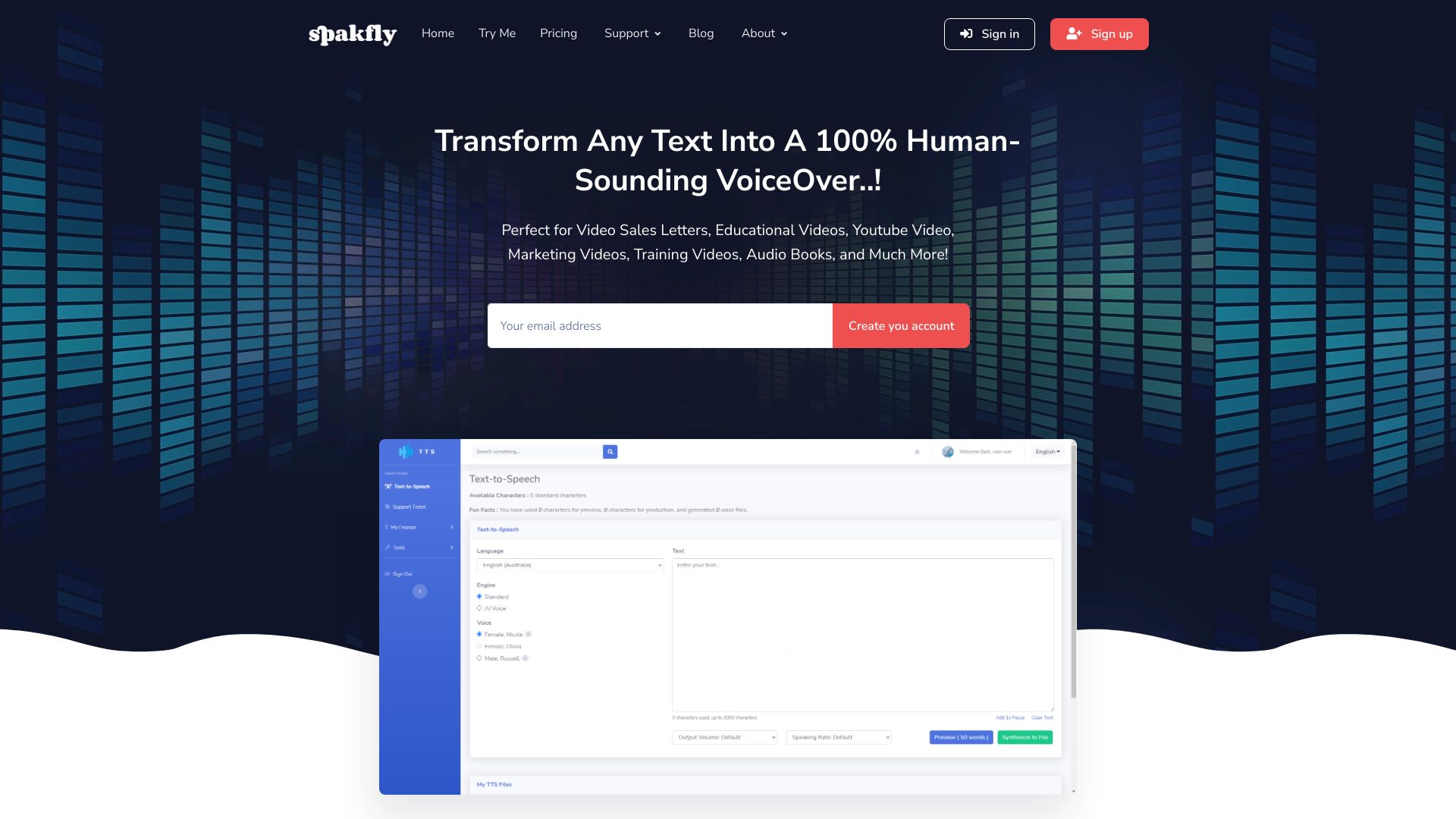 Spakfly网页截图,Spakfly网页快照