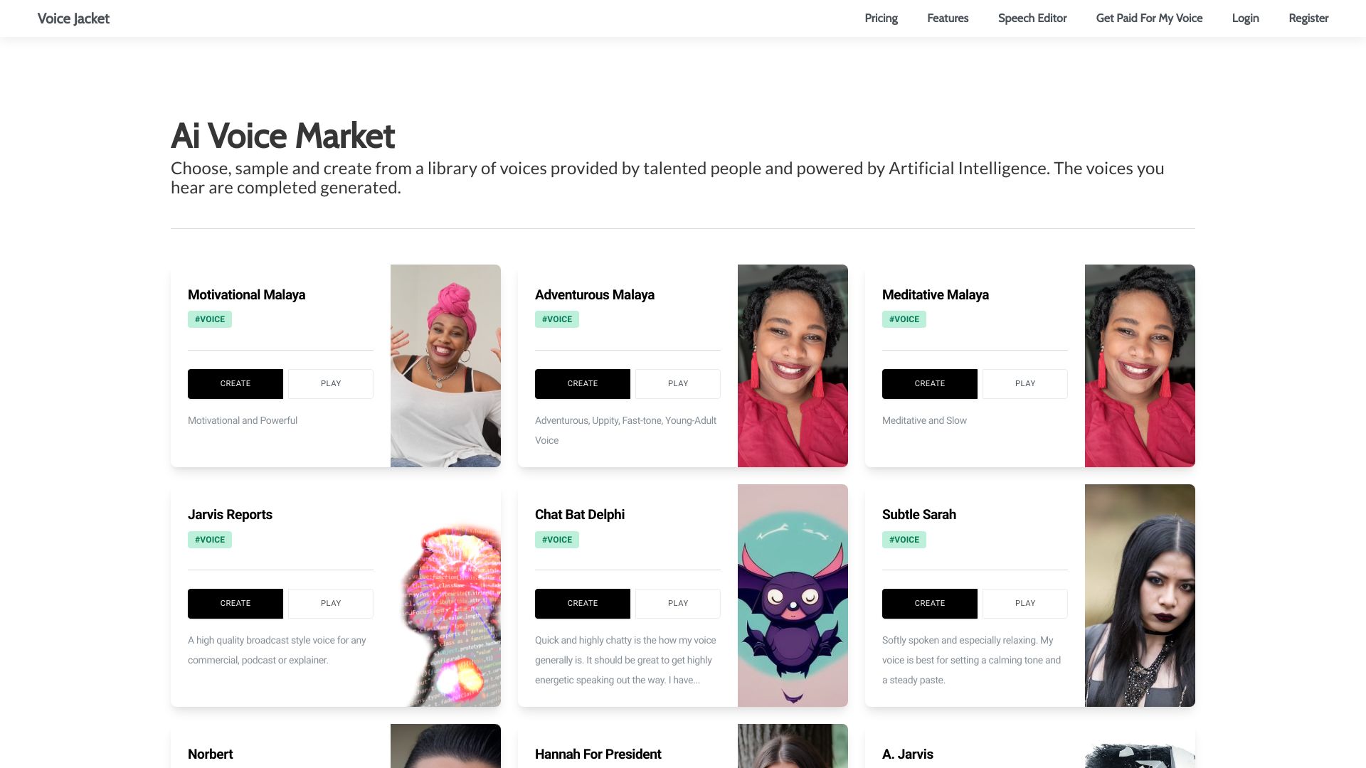 Voicejacket网页截图,Voicejacket网页快照