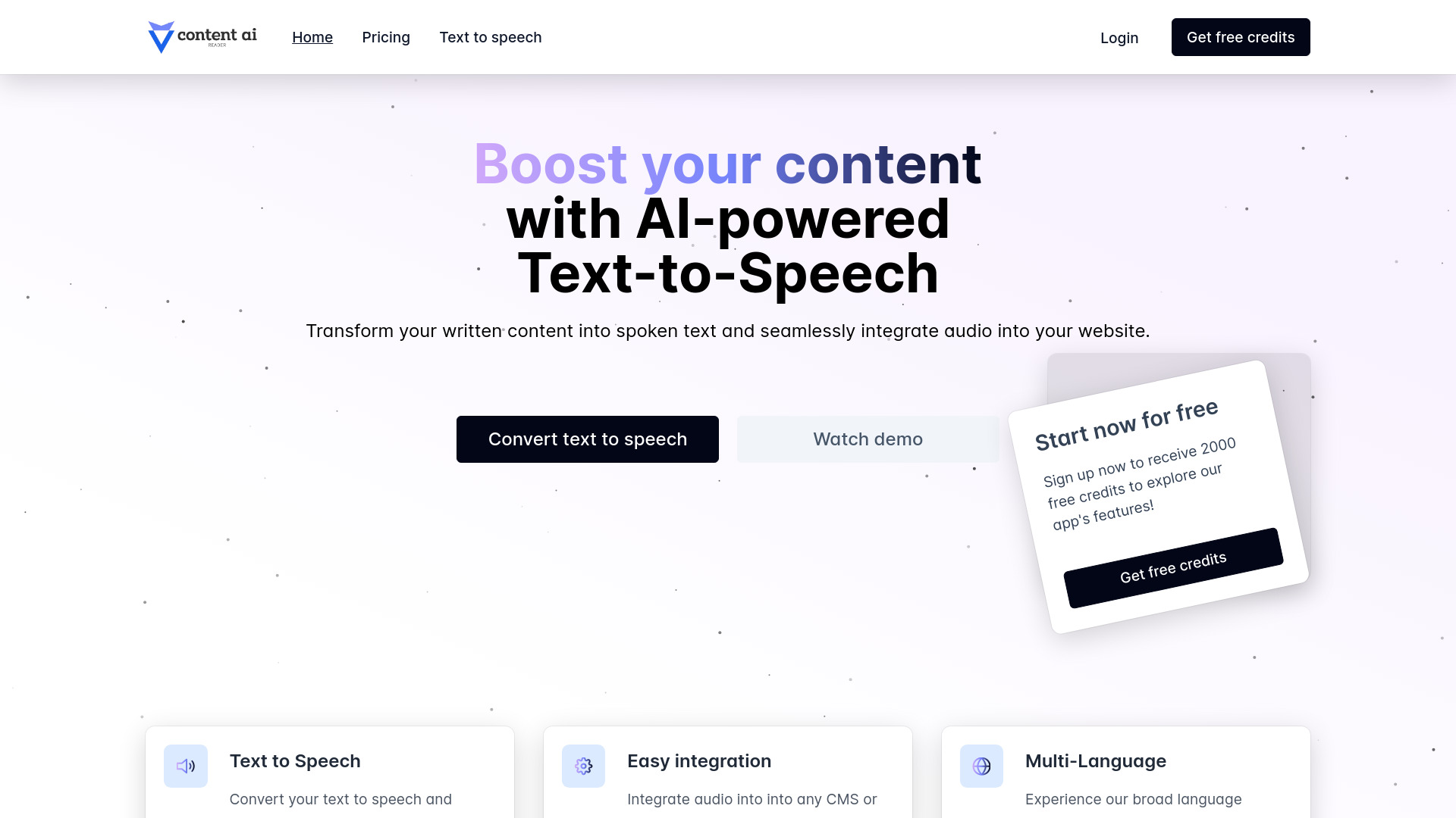 Content AI reader网页截图,Content AI reader网页快照