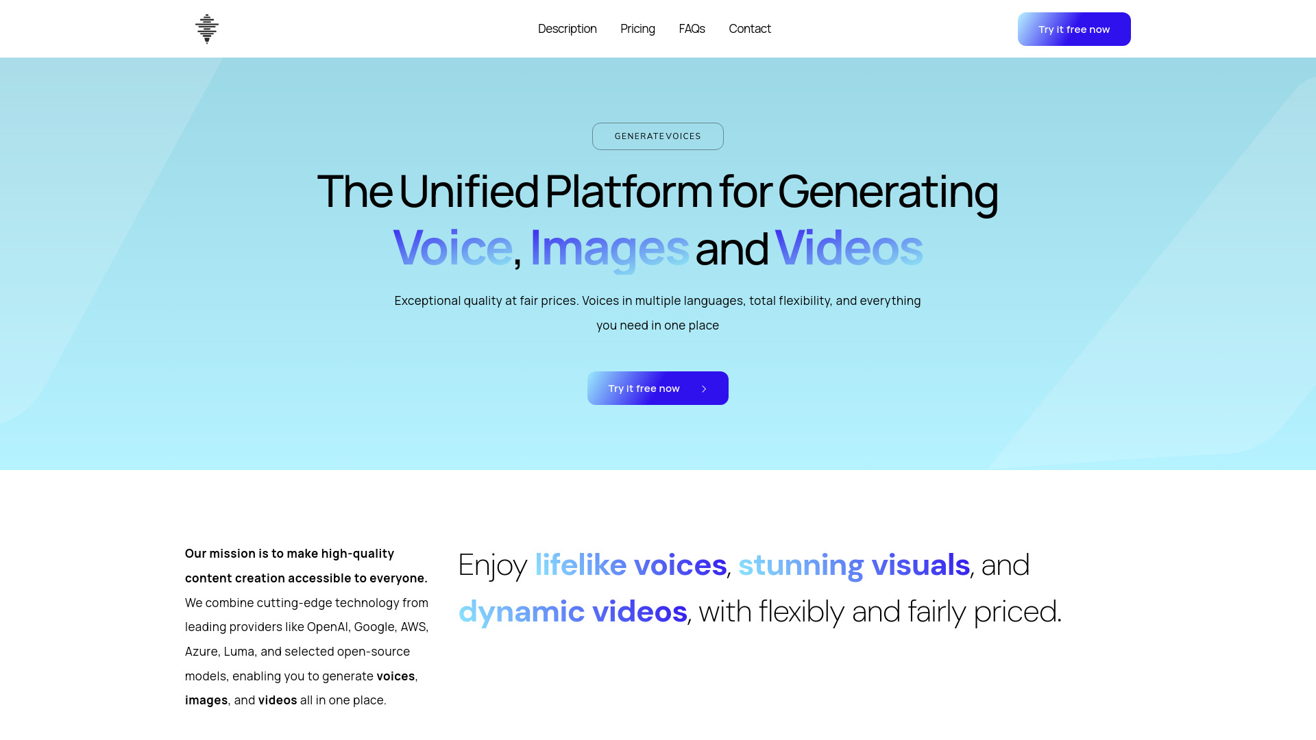 Voice-Gen网页截图,Voice-Gen网页快照