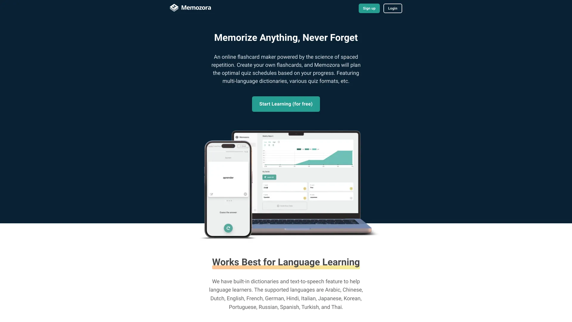 Memozora网页截图,Memozora网页快照