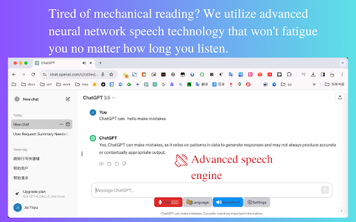 Voice Master for ChatGPT (Sidebar Everywhere)网页截图,Voice Master for ChatGPT (Sidebar Everywhere)网页快照