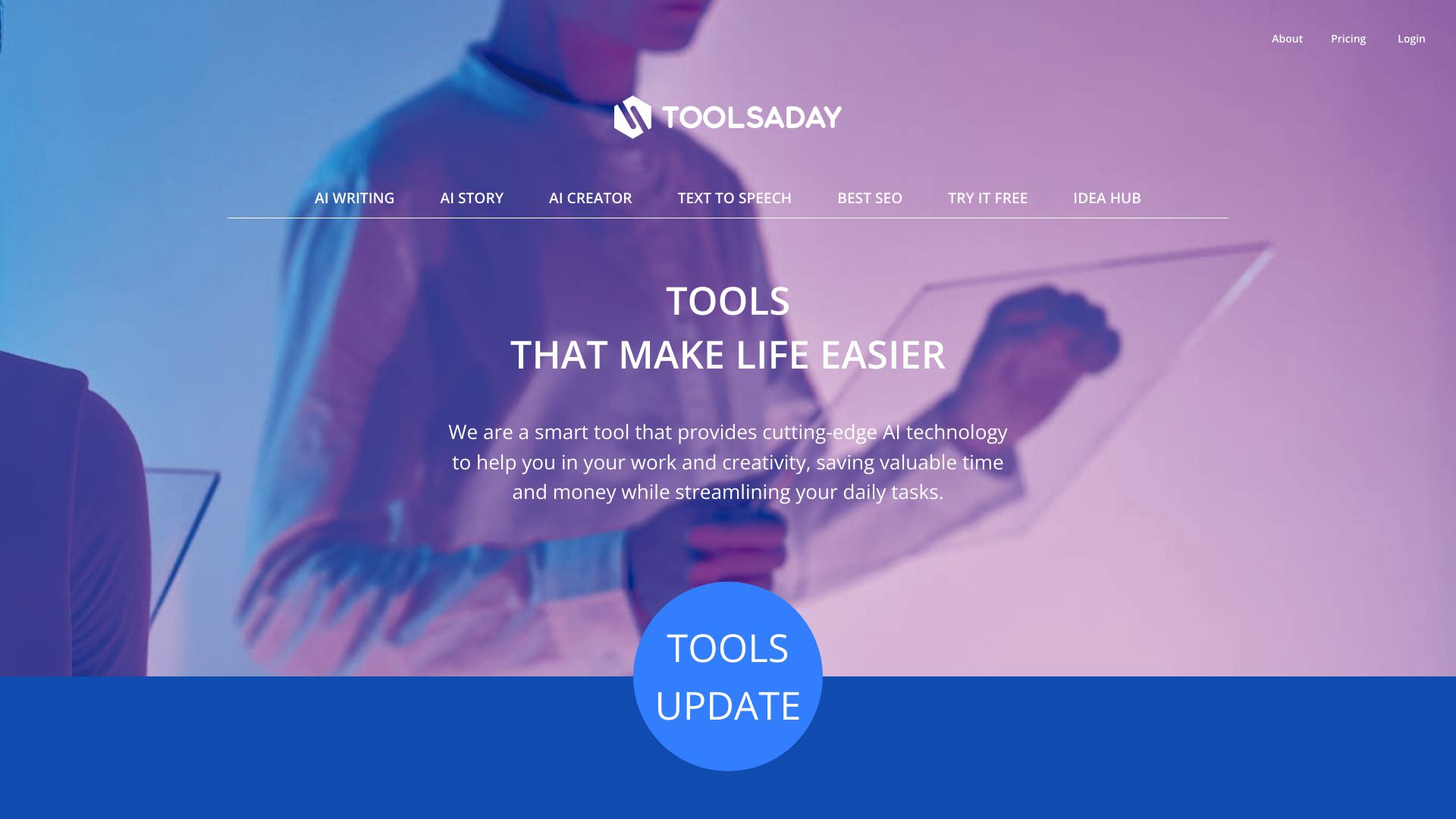 Toolsaday网页截图,Toolsaday网页快照