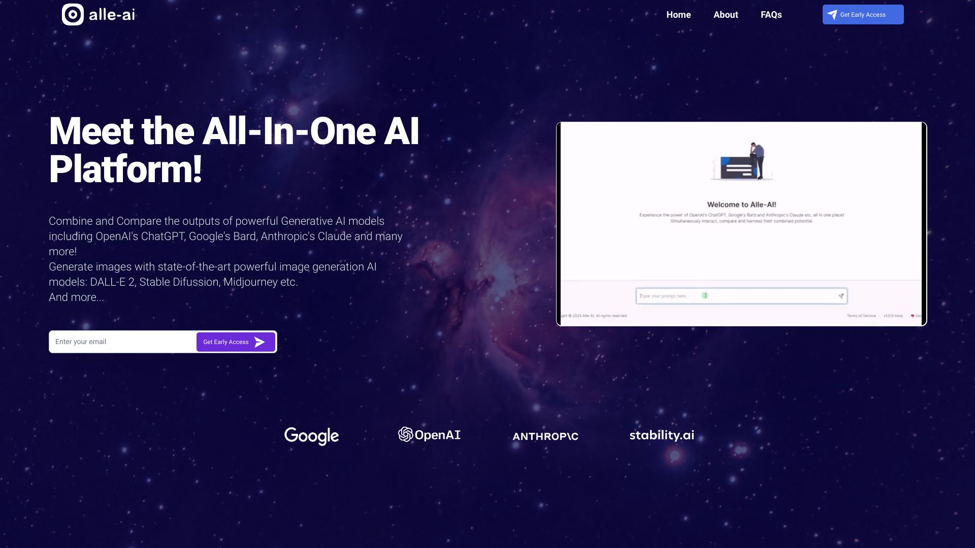 Alle-AI网页截图,Alle-AI网页快照