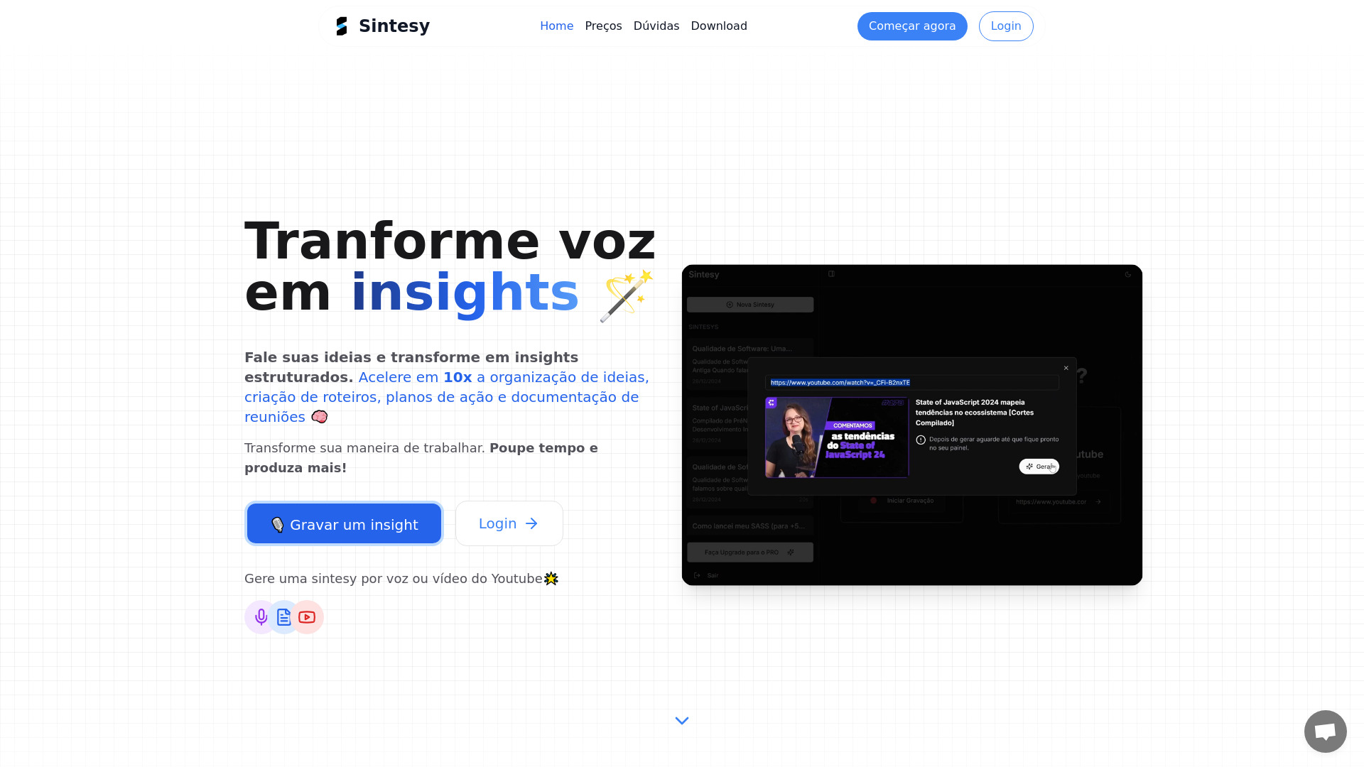 Sintesy – Nunca mais faça anotações网页截图,Sintesy – Nunca mais faça anotações网页快照