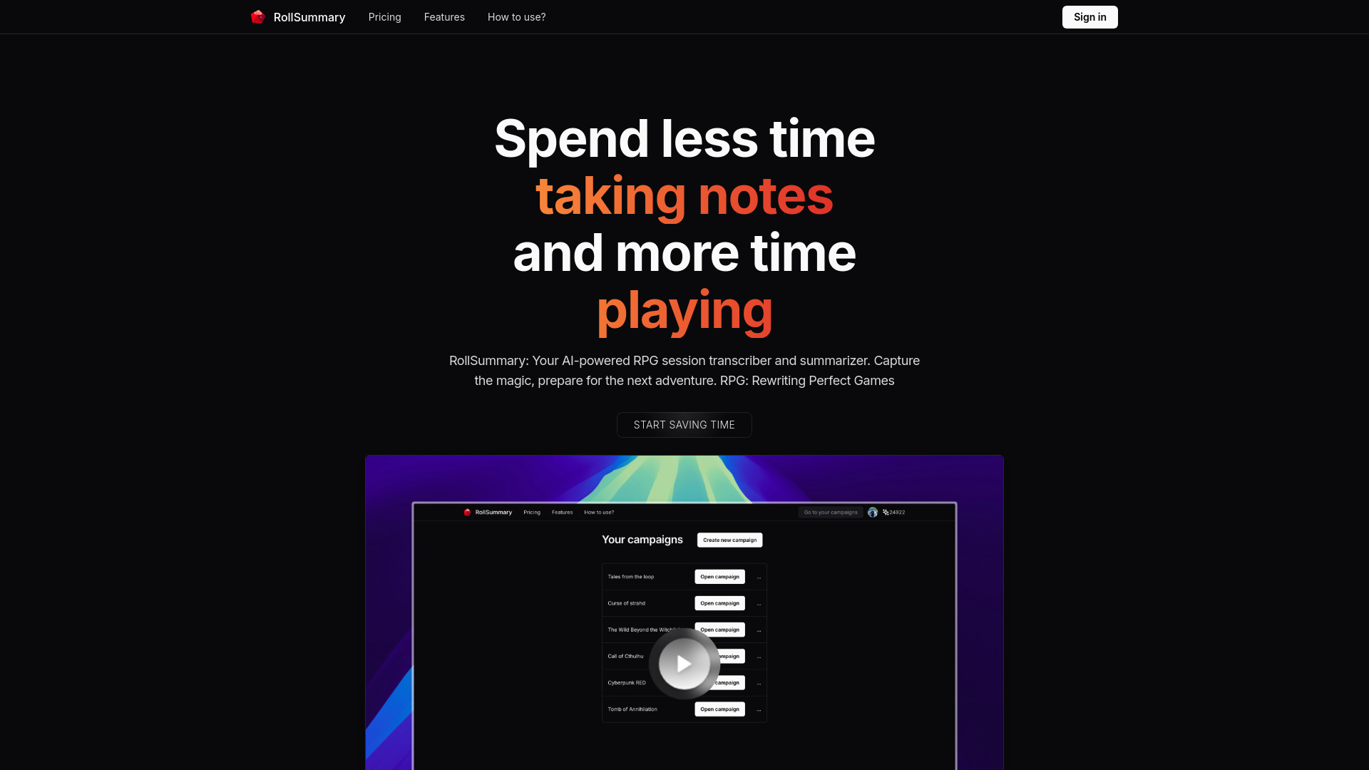 RollSummary网页截图,RollSummary网页快照