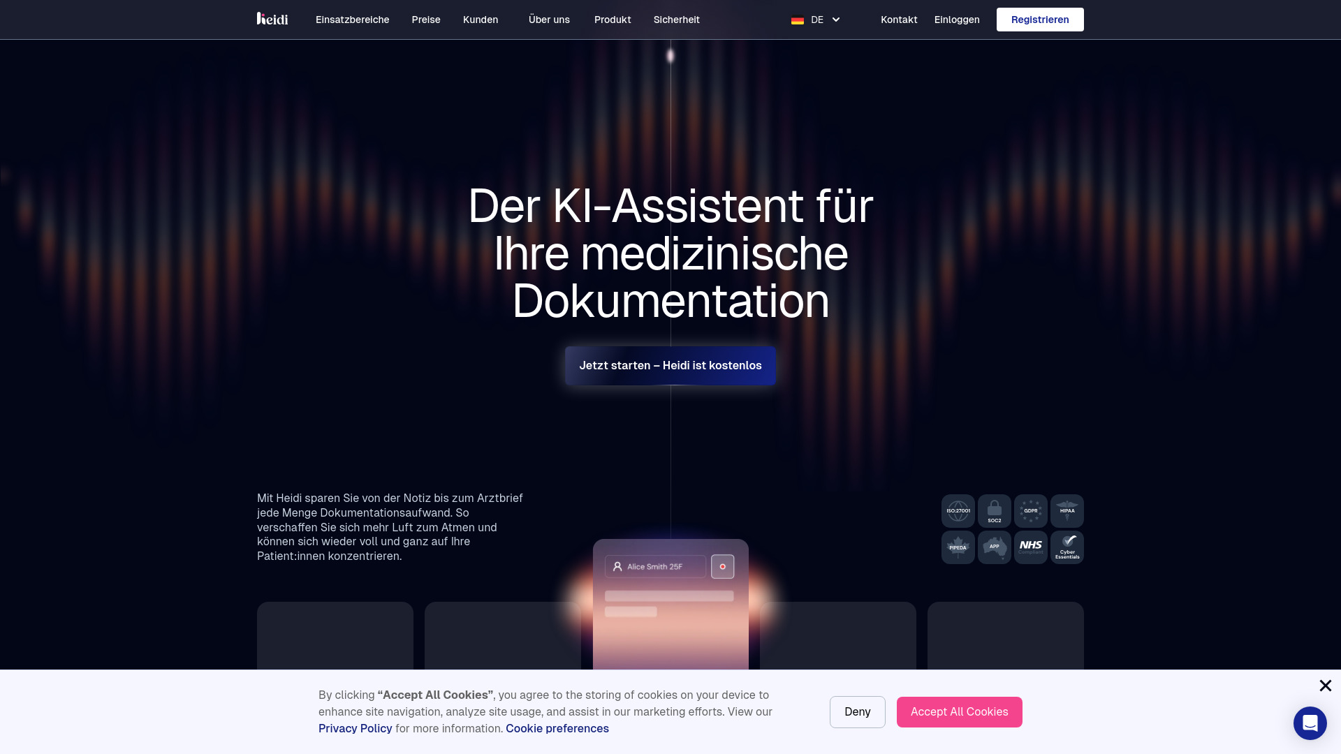 Heidi Health网页截图,Heidi Health网页快照