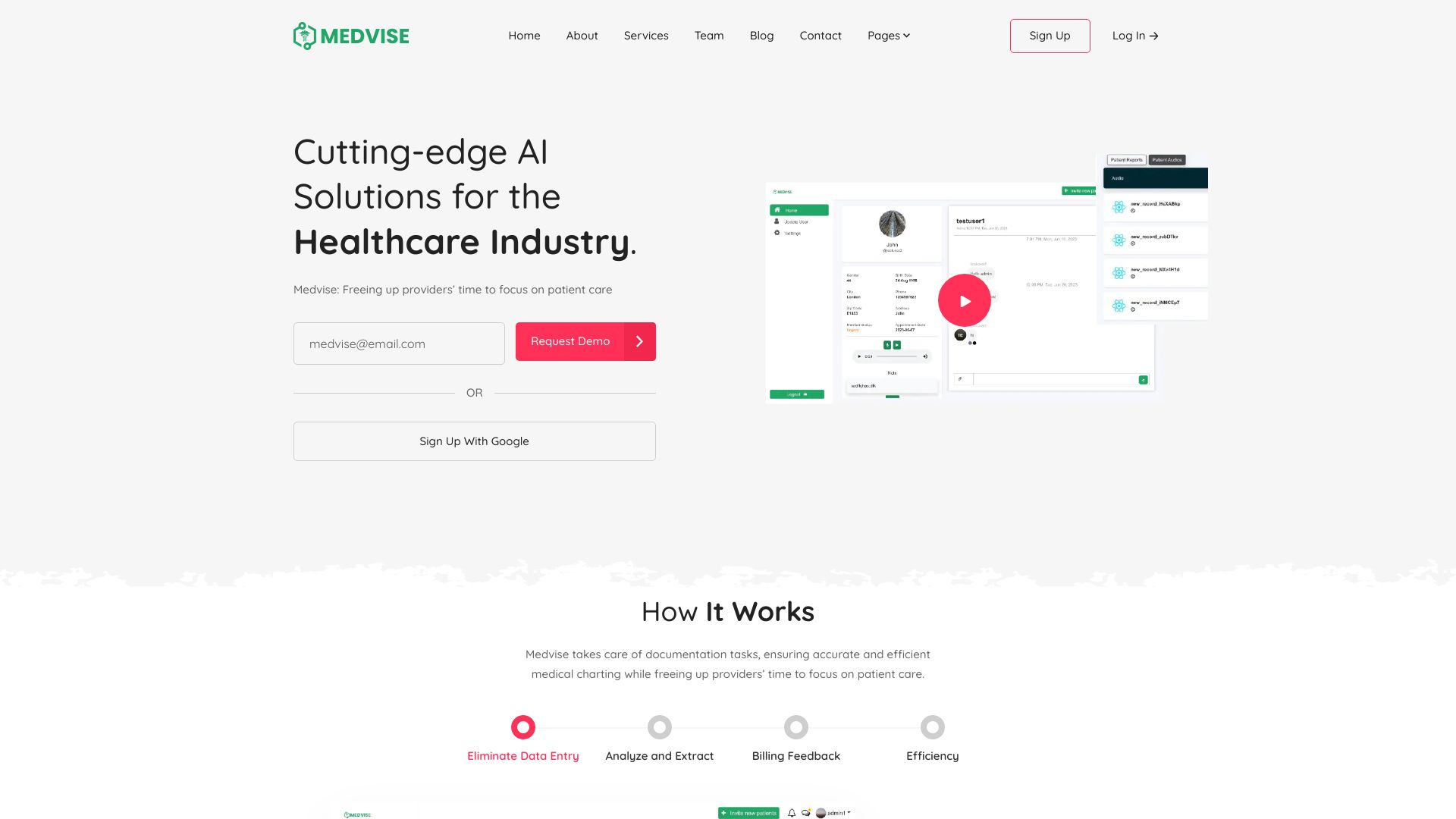 Medvise网页截图,Medvise网页快照