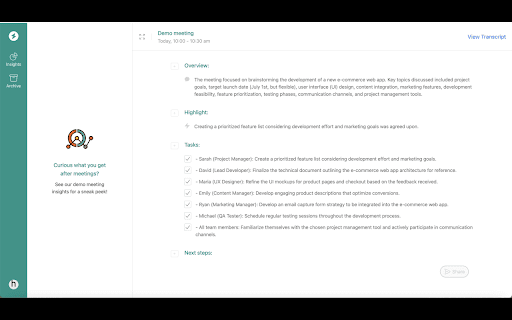 Huddlenow Insights网页截图,Huddlenow Insights网页快照