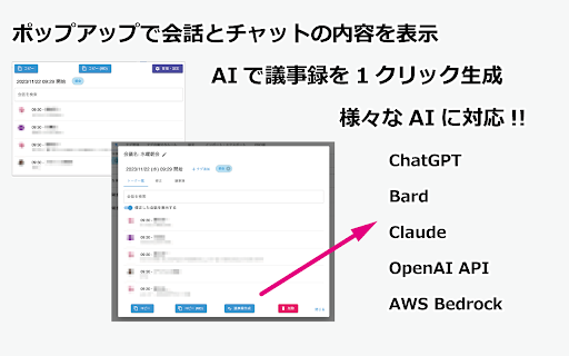 Meet2text – AIで議事録1発作成网页截图,Meet2text – AIで議事録1発作成网页快照