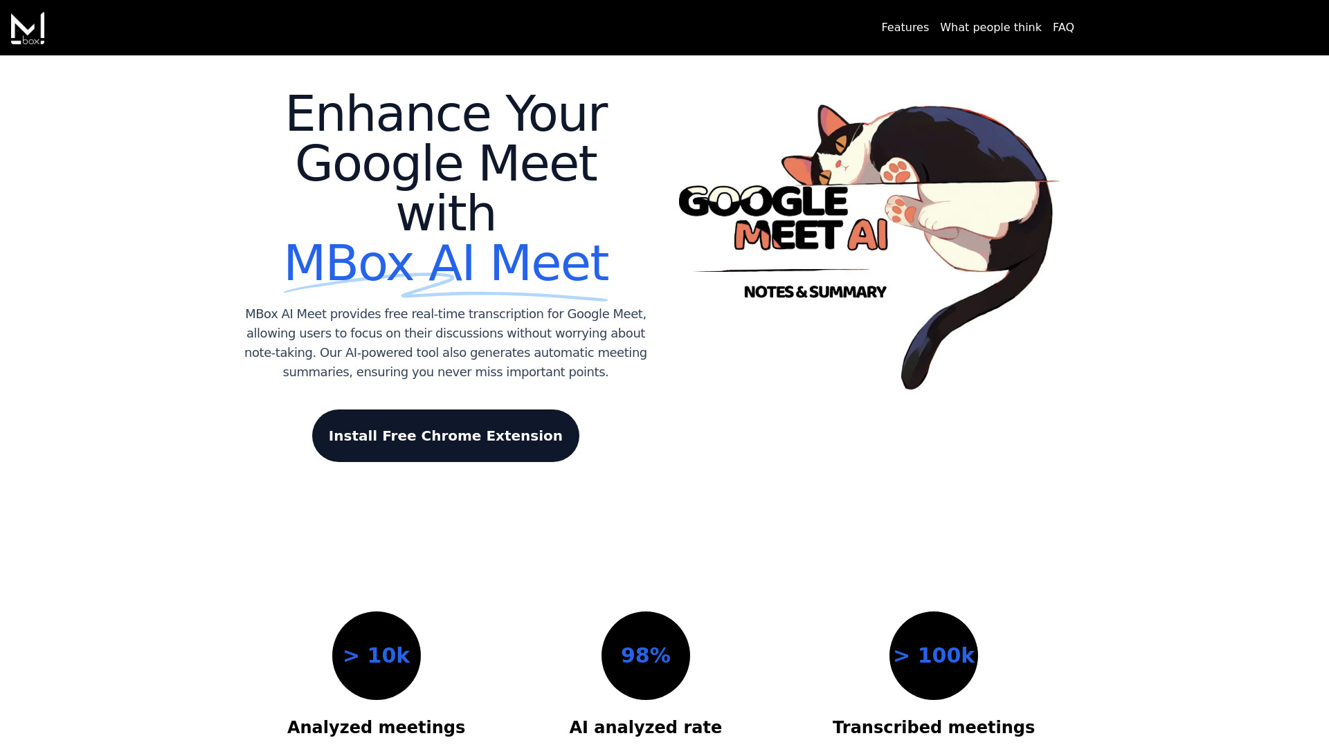 MBox AI meet网页截图,MBox AI meet网页快照