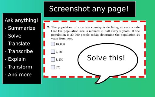 Ask Screenshot for ChatGPT网页截图,Ask Screenshot for ChatGPT网页快照