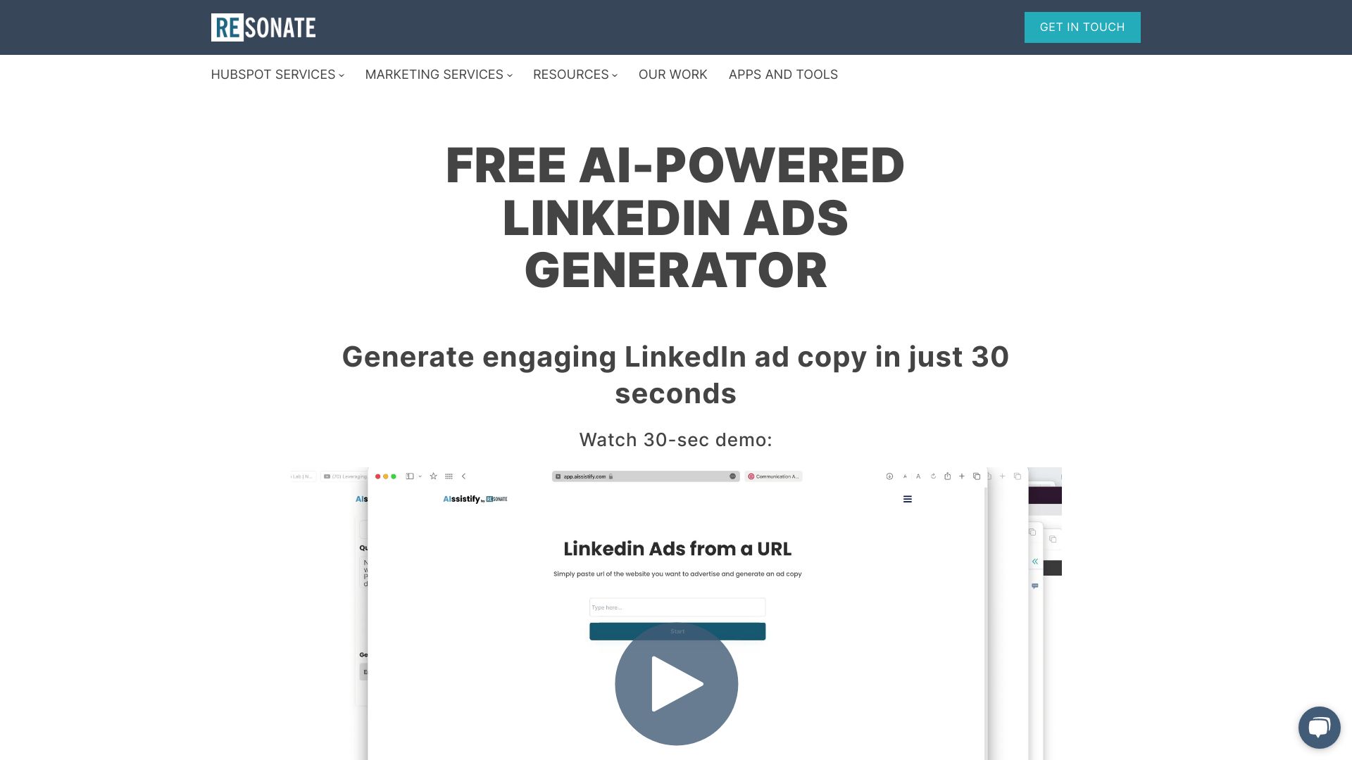 Free AI-Powered LinkedIn Ad Generator网页截图,Free AI-Powered LinkedIn Ad Generator网页快照
