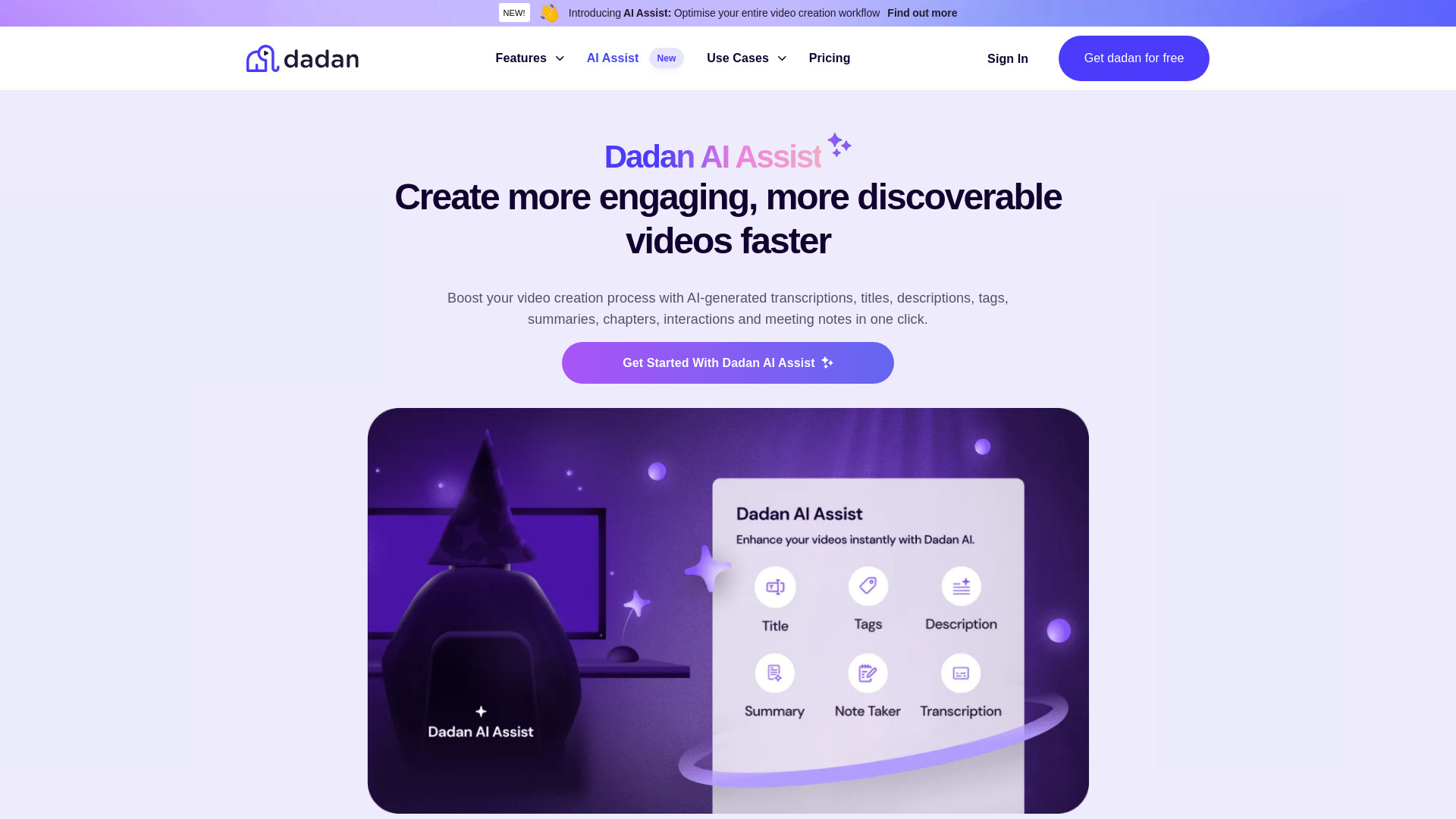 Dadan AI Assist网页截图,Dadan AI Assist网页快照