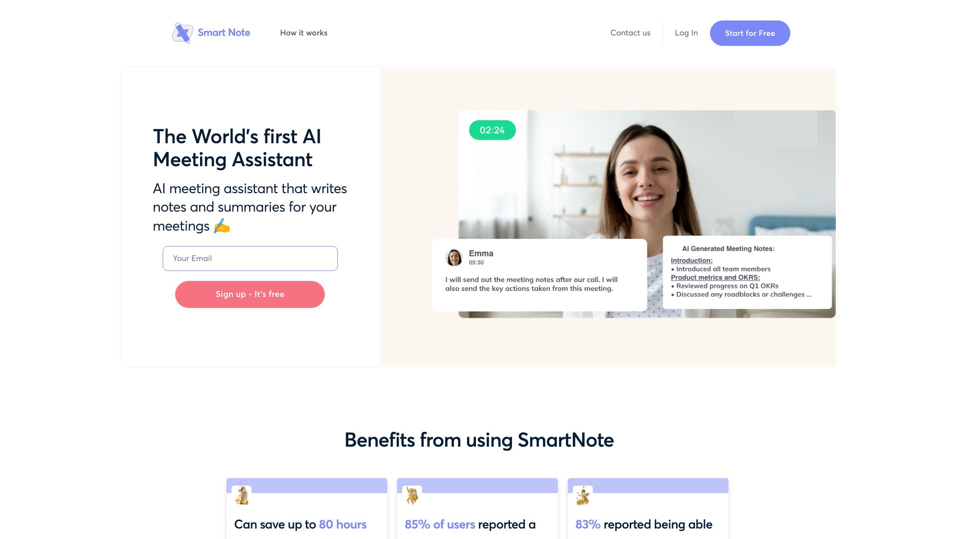 SmartNote AI网页截图,SmartNote AI网页快照
