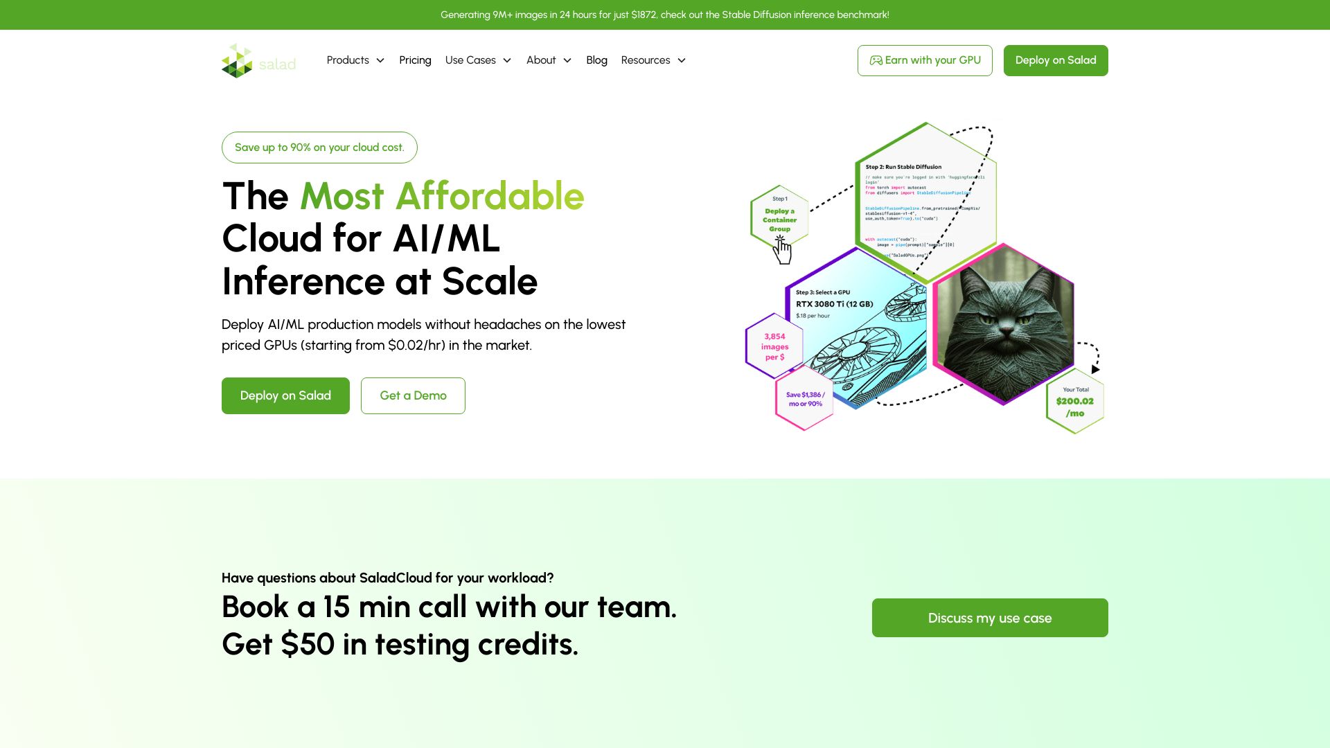 Salad – GPU Cloud网页截图,Salad – GPU Cloud网页快照