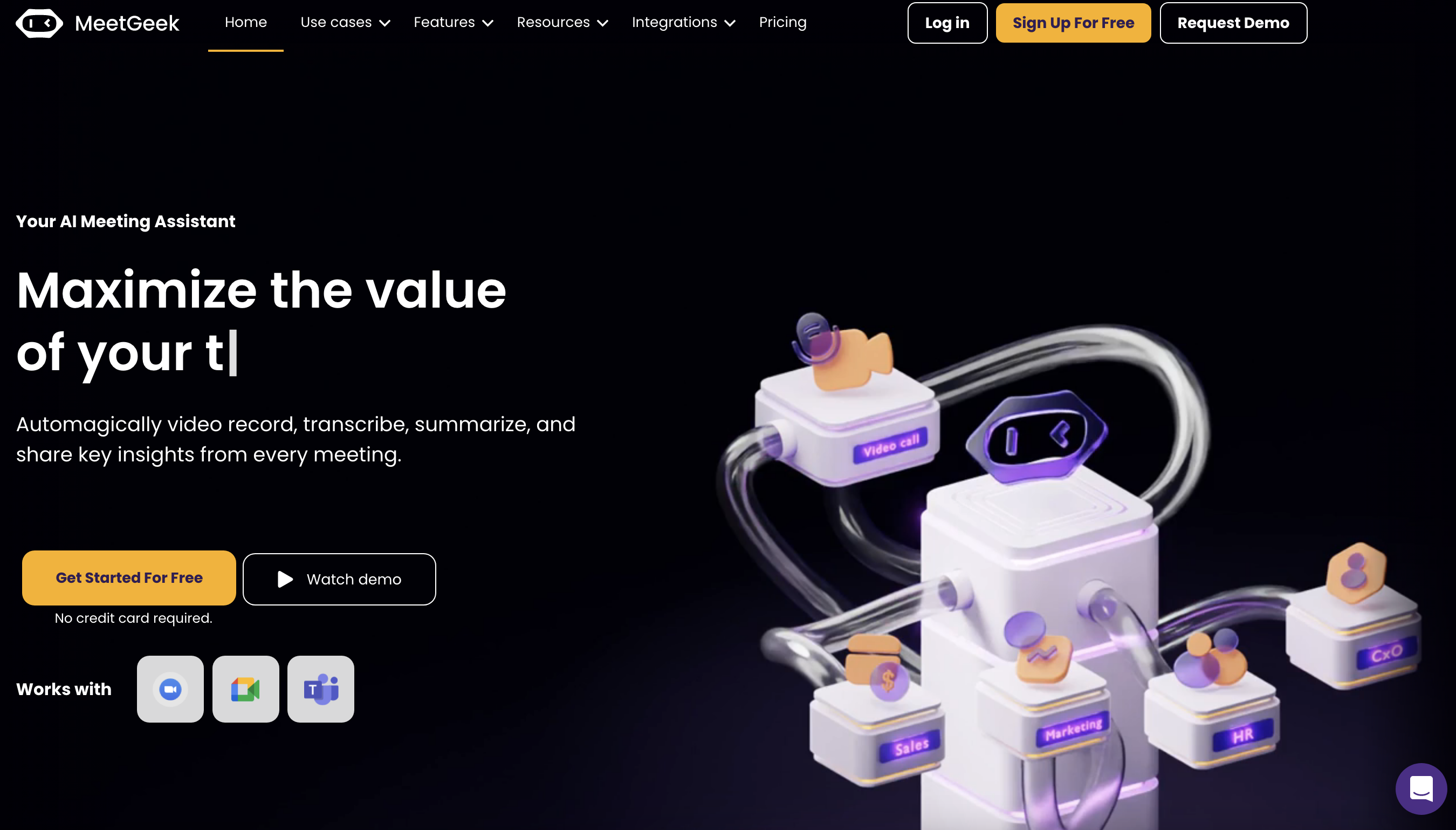 MeetGeek网页截图,MeetGeek网页快照