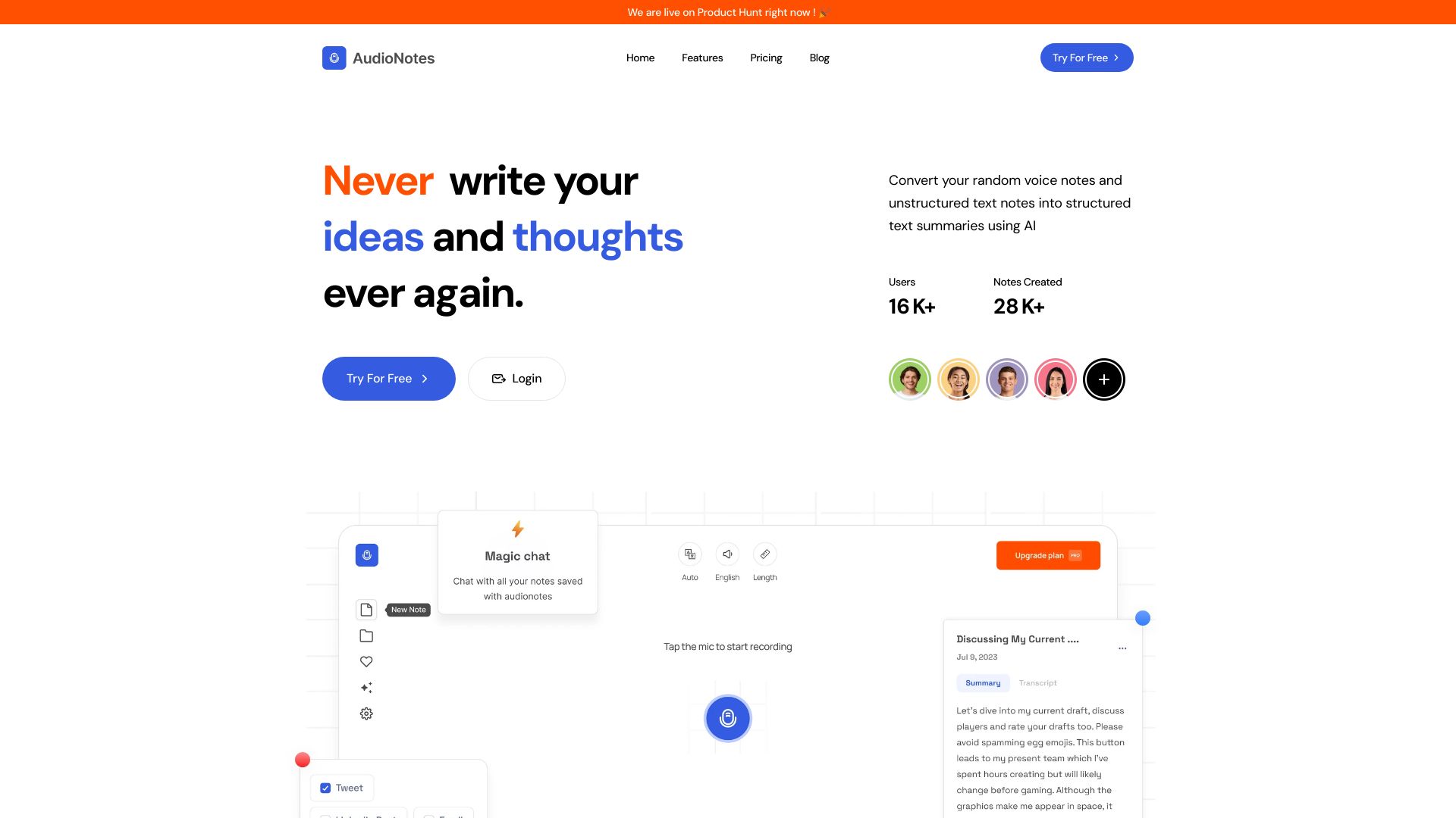 Audionotes Pro网页截图,Audionotes Pro网页快照