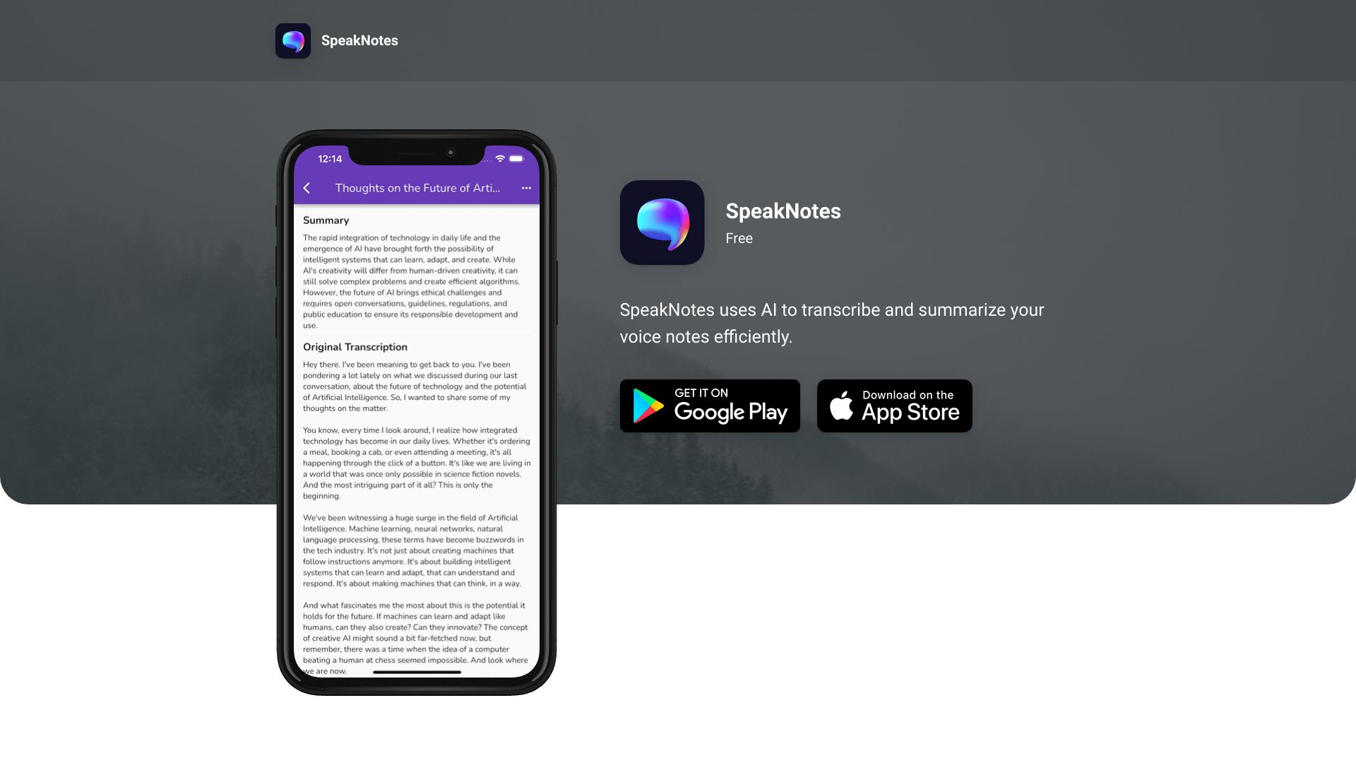 SpeakNotes网页截图,SpeakNotes网页快照