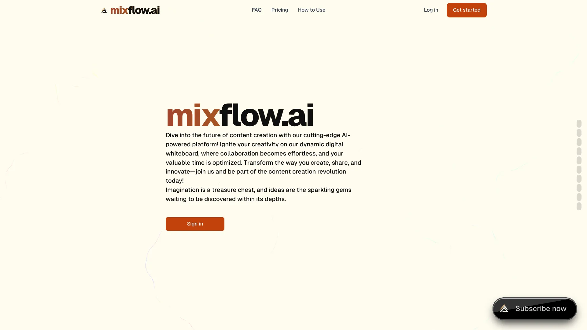 Mixflow.AI网页截图,Mixflow.AI网页快照