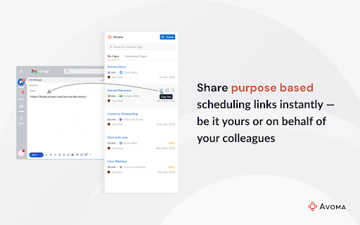 Avoma Scheduler网页截图,Avoma Scheduler网页快照