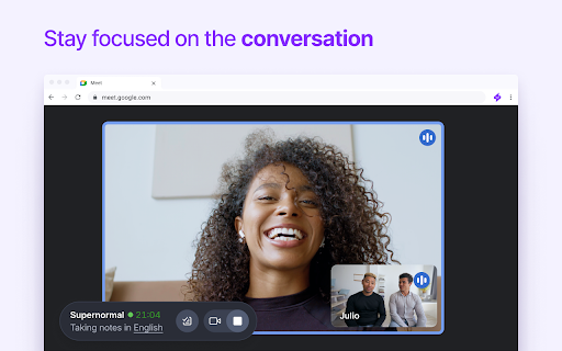 Supernormal: AI Meeting Notes网页截图,Supernormal: AI Meeting Notes网页快照