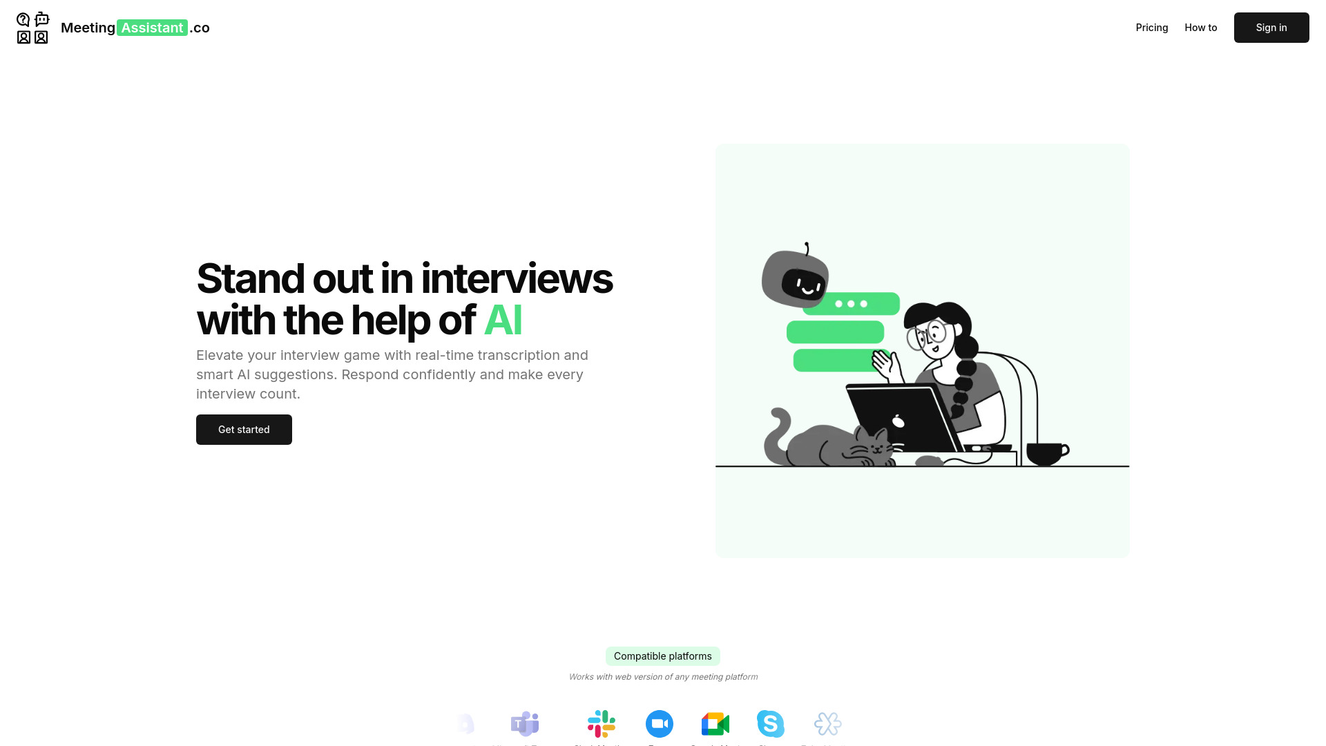 MeetingAssistant.co网页截图,MeetingAssistant.co网页快照