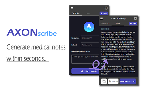 AXONscribe网页截图,AXONscribe网页快照