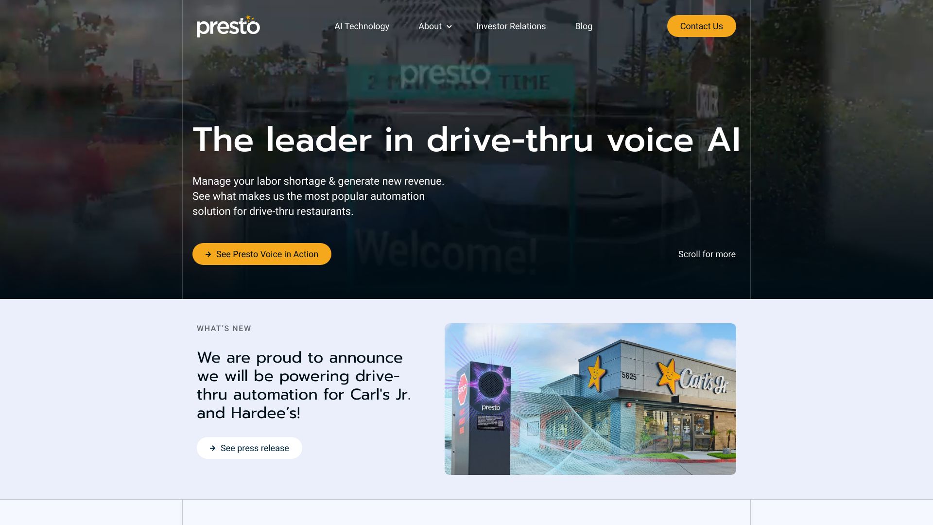 Presto AI网页截图,Presto AI网页快照