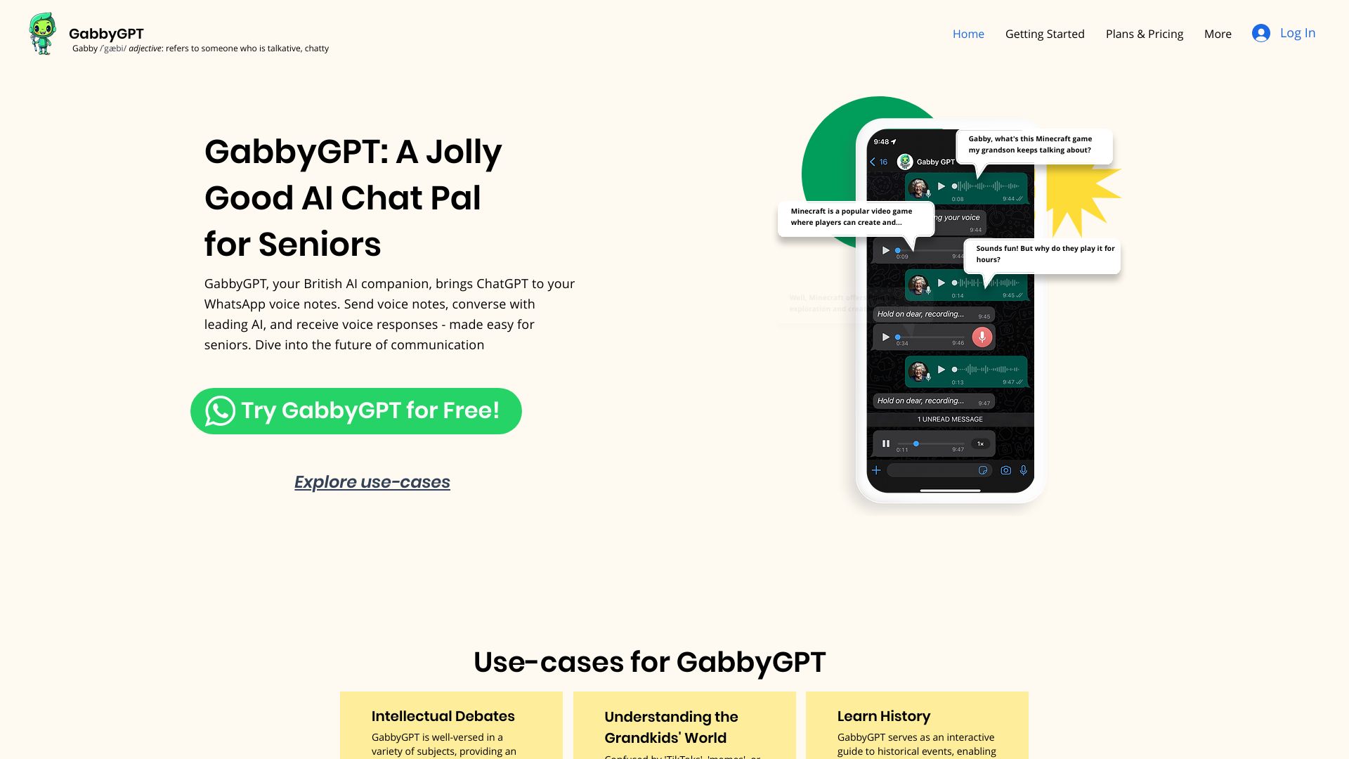 GabbyGPT网页截图,GabbyGPT网页快照