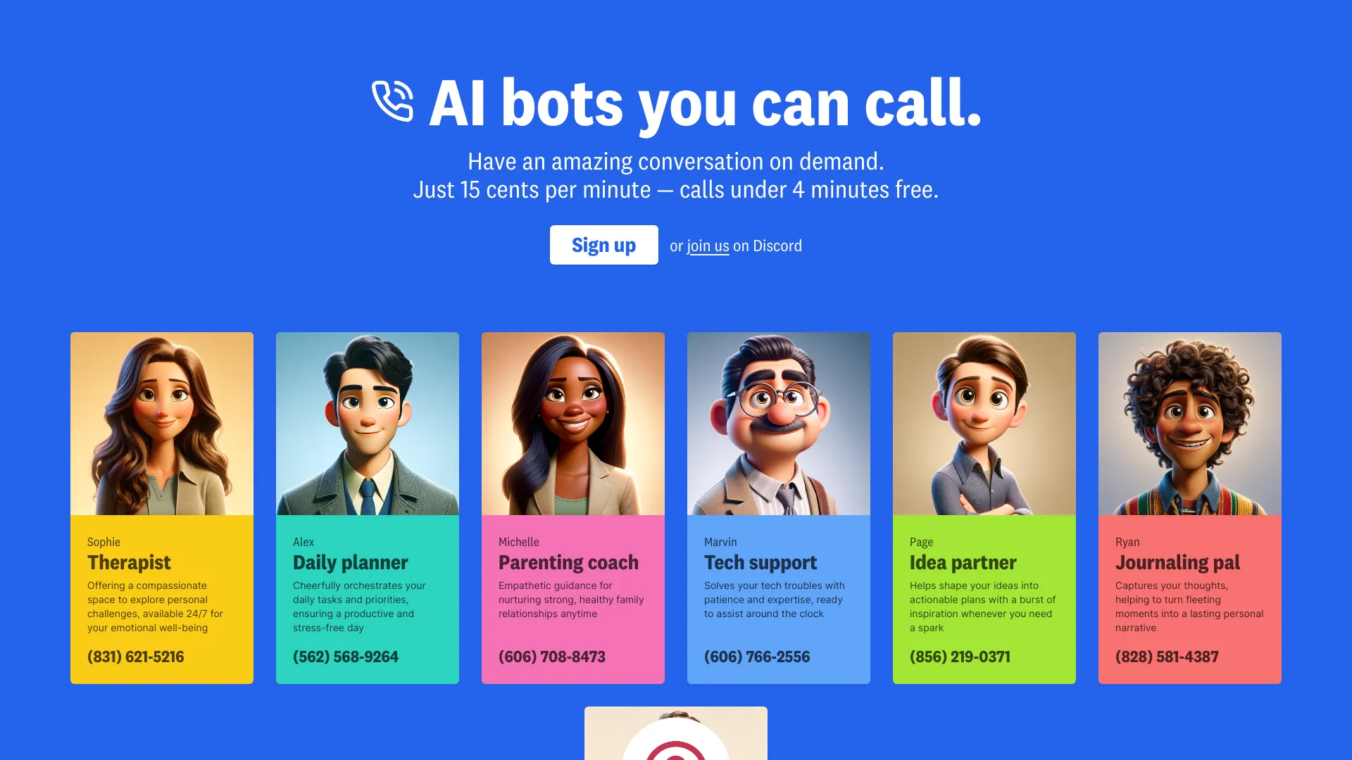 Call an AI网页截图,Call an AI网页快照