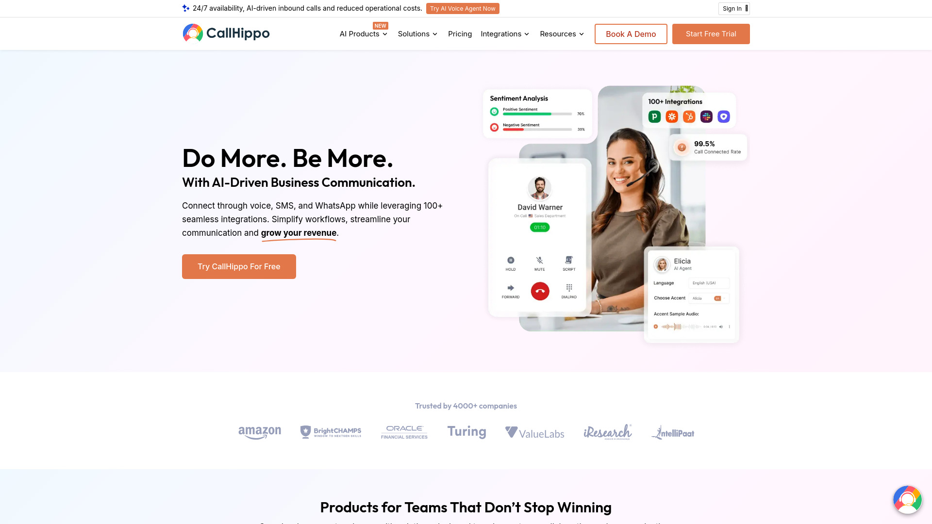 CallHippo网页截图,CallHippo网页快照