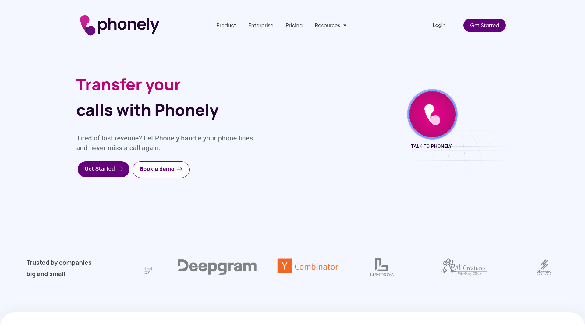 Phonely网页截图,Phonely网页快照