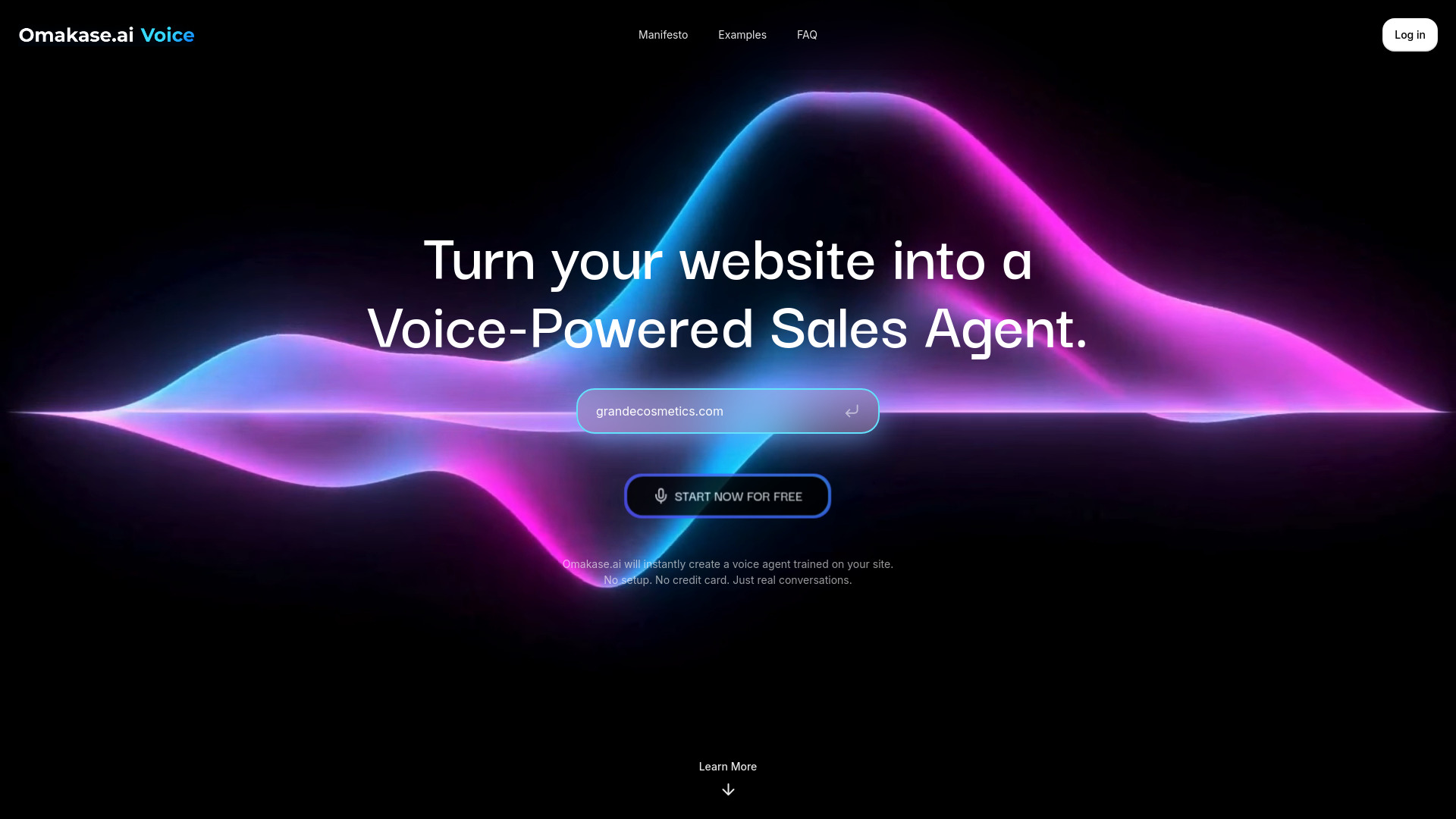 Omakase Voice AI网页截图,Omakase Voice AI网页快照